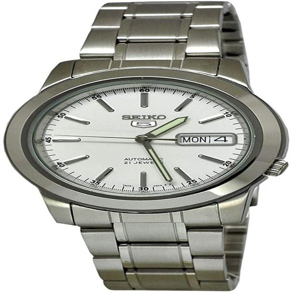 Seiko Men's Automatic Self-Winding Watch Luminous Hands And Marker - Picture 1 of 4